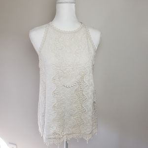 Alice + Olivia  Lace Sleeveless Top Size 4